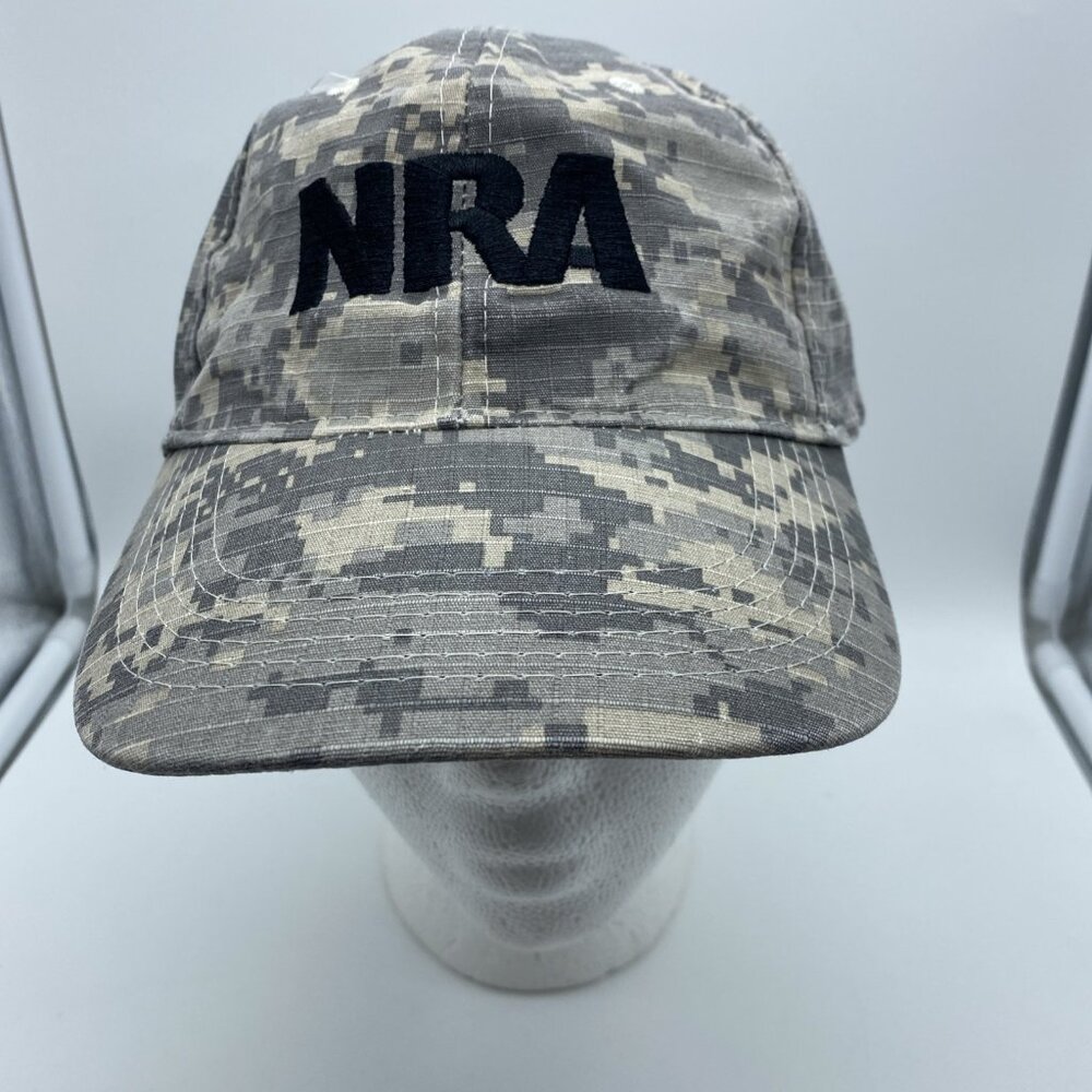 NRA Desert Camo Adjustable Adult Baseball Cap Hat Hook-Loop 2A
